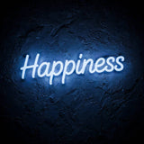 Happiness · LED Neon — Blau