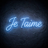 Je Taime · LED Neon — Blau