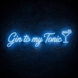 Gin to my Tonic · LED Neon — Blau