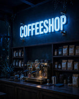 Coffeeshop · LED Neon — Blau
