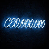 CEO,OOO,OOO · LED Neon — Blau