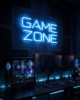 Game Zone · LED Neon — Blau