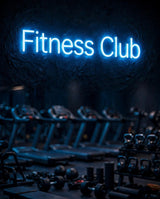 Fitness Club · LED Neon — Blau