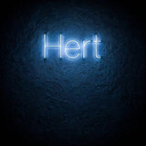 Hert · LED Neon — Blau