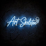 Art Skeleton · LED Neon — Blau