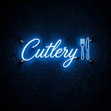Cutlery · LED Neon — Blau