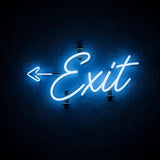Exit · LED Neon — Blau