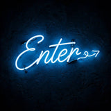 Enter · LED Neon — Blau