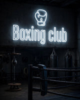 Boxing club · LED Neon — Weiß