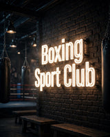 Boxing Sport Club · LED Neon — Warmweiß