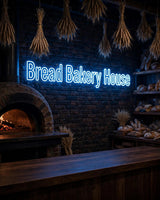 Bread Bakery House · LED Neon — Blau
