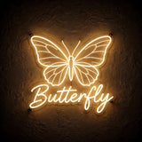 Butterfly · LED Neon — Warmweiß