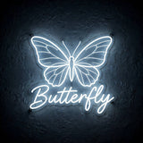 Butterfly · LED Neon — Weiß