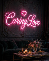 Caring Love · LED Neon — Pink