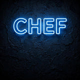 Chef · LED Neon — Blau