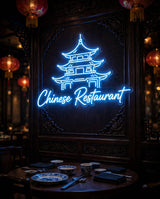 Chinese Restaurant · LED Neon — Blau