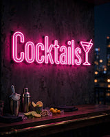 Cocktails · LED Neon — Pink