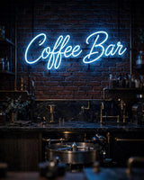 Coffee Bar · LED Neon — Blau