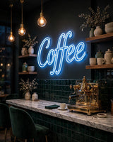 Coffee · LED Neon — Blau