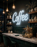 Coffee · LED Neon — Weiß
