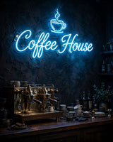 Coffee House · LED Neon — Blau