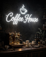 Coffee House · LED Neon — Weiß