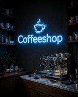 Coffeeshop · LED Neon — Blau
