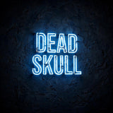 Dead Skull · LED Neon — Blau