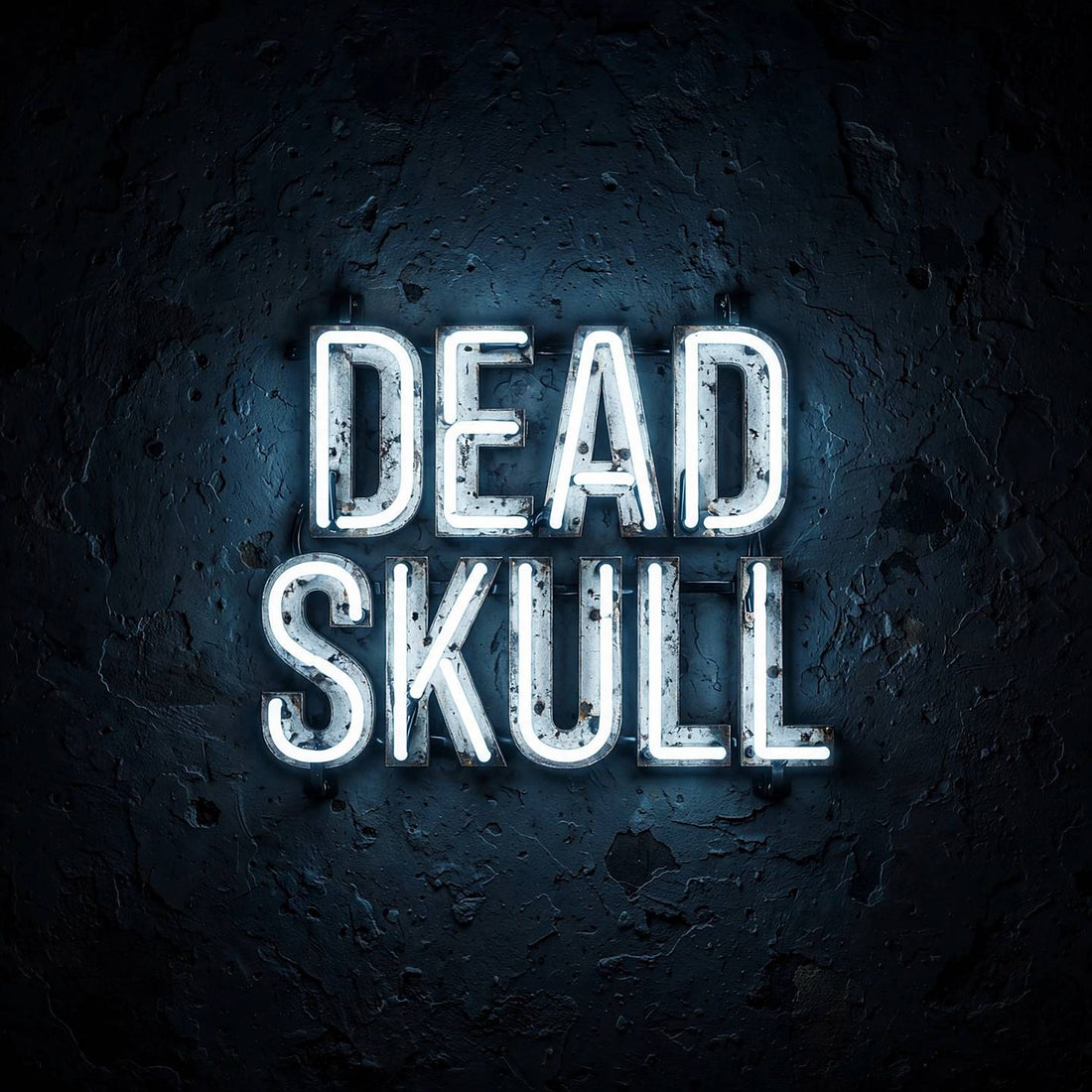 Dead Skull · LED Neon — Weiß