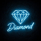 Diamond · LED Neon — Blau