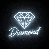 Diamond · LED Neon — Weiß