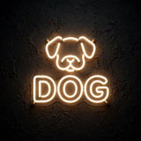 Dog · LED Neon — Warmweiß