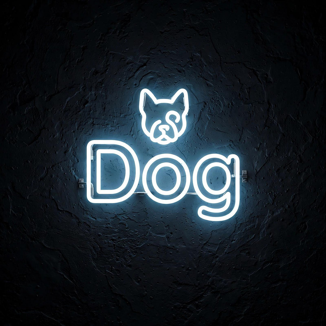Dog · LED Neon — Weiß
