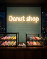 Donut shop · LED Neon — Warmweiß