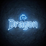 Dragon · LED Neon — Blau