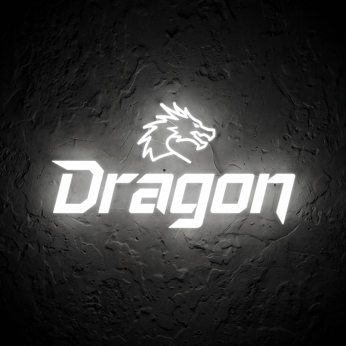 Dragon · LED Neon — Weiß