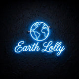 Earth Lolly · LED Neon — Blau