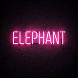 Elephant · LED Neon — Pink