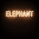 Elephant · LED Neon — Warmweiß