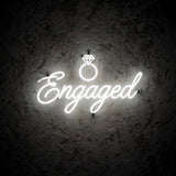 Engaged · LED Neon — Weiß