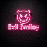 Evil Smiley · LED Neon — Pink