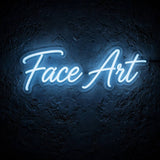 Face Art · LED Neon — Blau