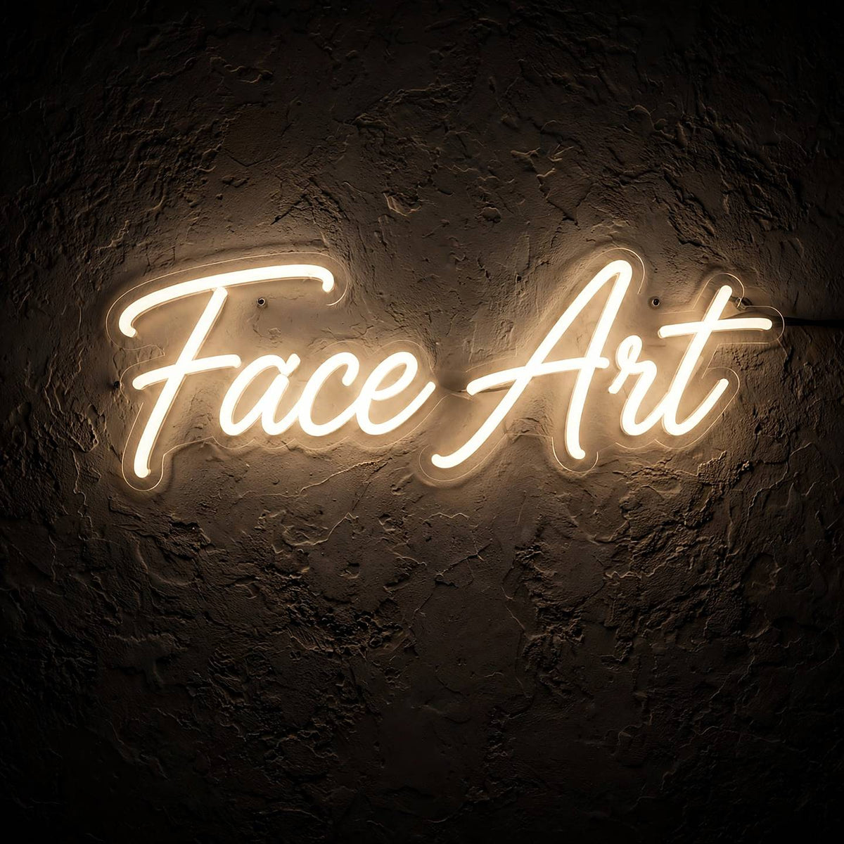 Face Art · LED Neon — Warmweiß