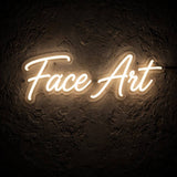 Face Art · LED Neon — Warmweiß