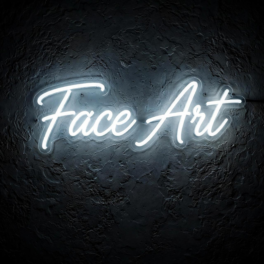 Face Art · LED Neon — Weiß
