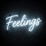 Feelings · LED Neon — Weiß