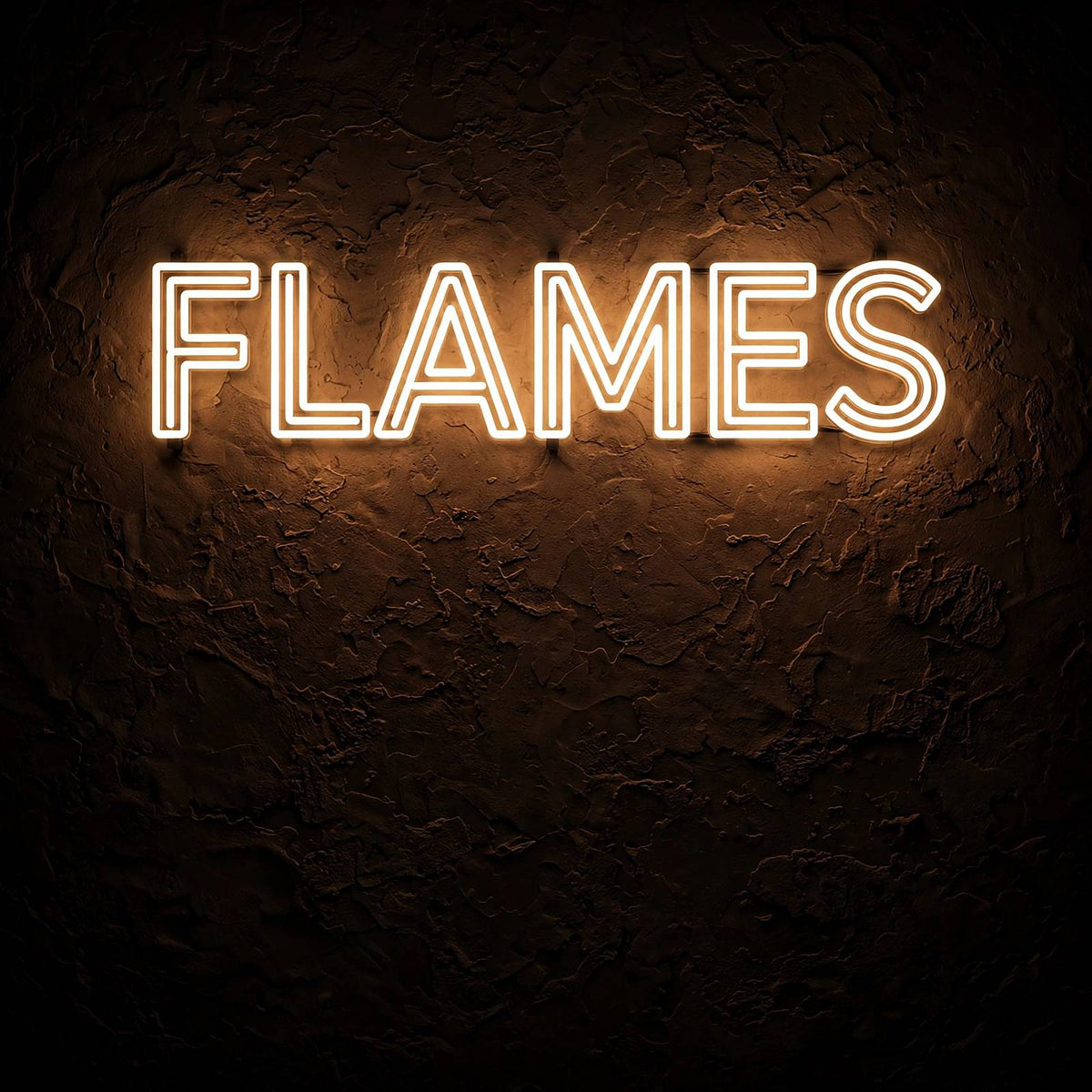 Flames · LED Neon — Warmweiß