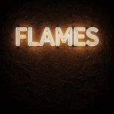 Flames · LED Neon — Warmweiß