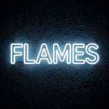 Flames · LED Neon — Weiß