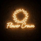 Flower Crown · LED Neon — Warmweiß